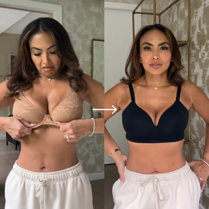 1. It gives you a natural, lifted shape — without wires