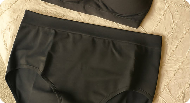 Customer wearing TrueCool Mid Waist Brief