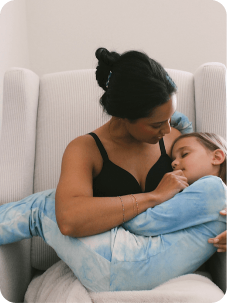 Mother and daughter sharing a warm moment