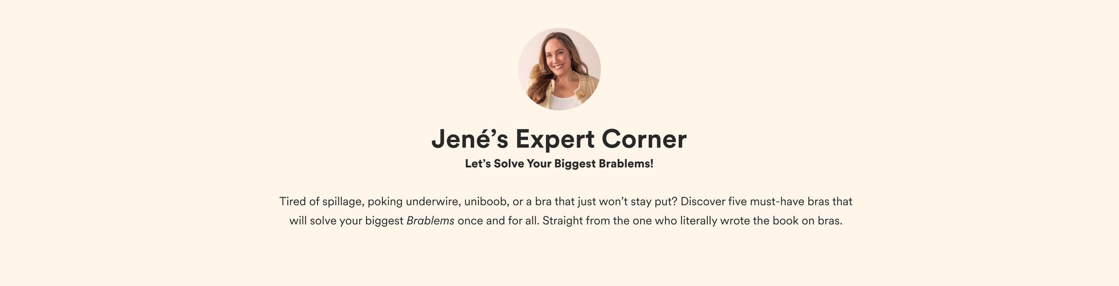 Jené’s Expert Corner