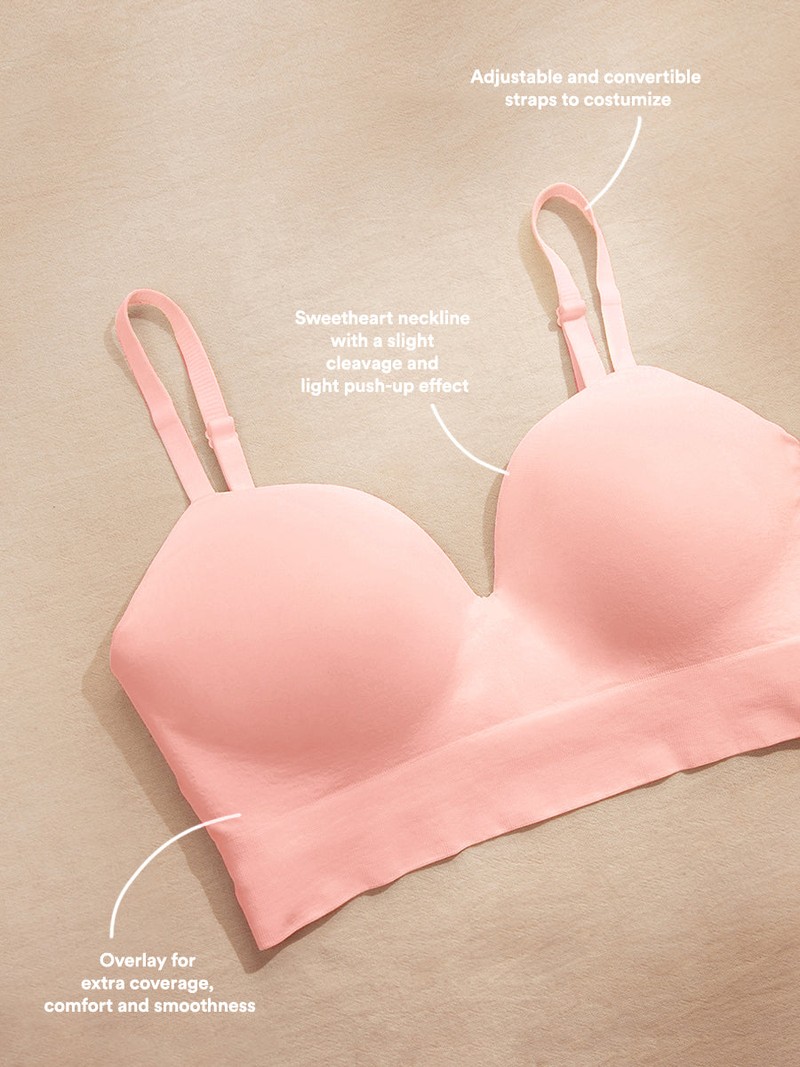 Supportive Comfort Wireless Shaping Bra rose tan look