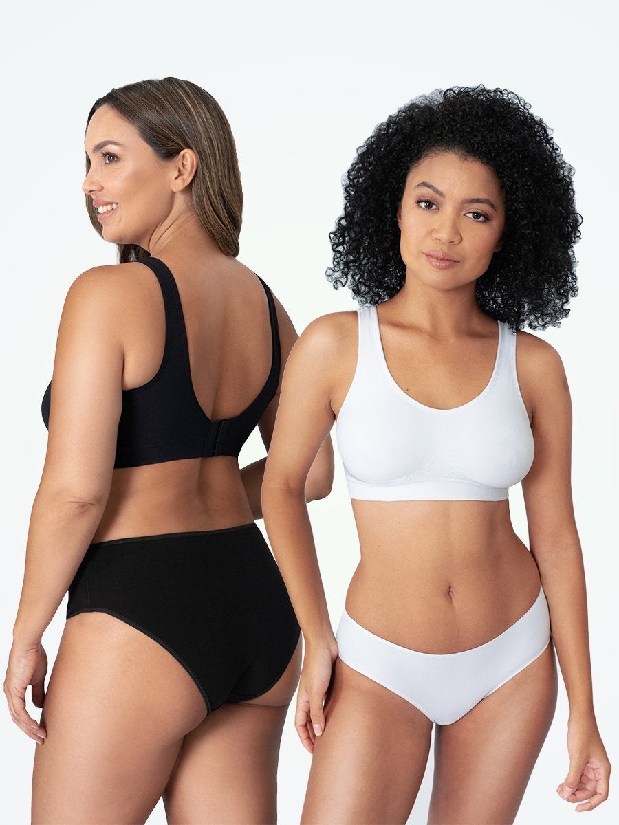 Truekind Bra 1 Black / 1 White / S Truekind® 2-Pack Daily Comfort Wireless Shaper Bra