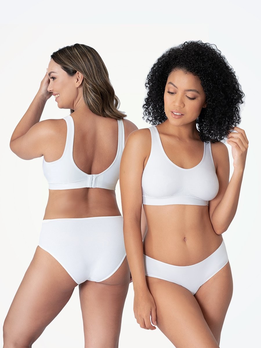 Truekind Bra 2 White / S Truekind® 2-Pack Daily Comfort Wireless Shaper Bra