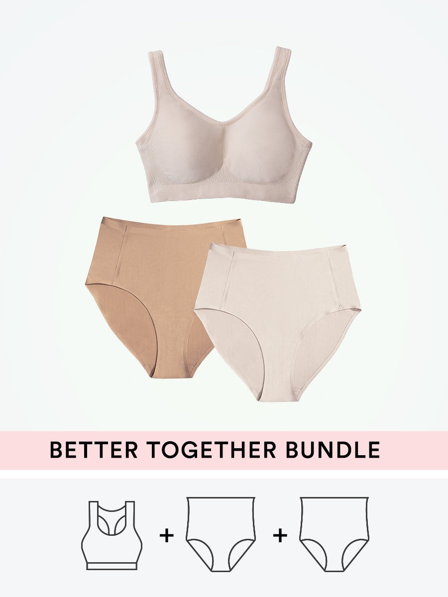 Truekind Bras Black / S Bundle Truekind® - 1 Shaping Bra + 2 Seamless Briefs