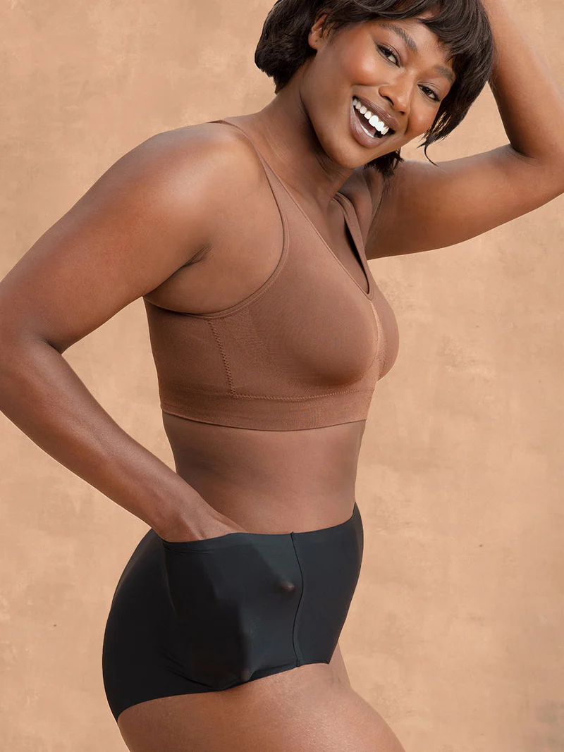 Truekind Underwear 1-Unit / Black / S - XL Truekind® Seamless Stretch Mid-Waist Brief