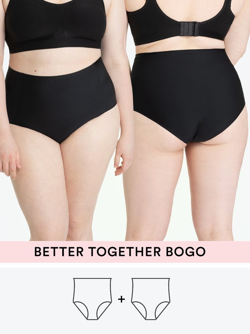 Truekind BOGO Seamless Stretch Mid-Waist Brief