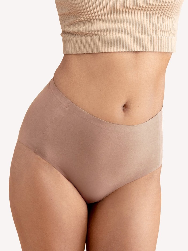 Truekind Underwear Truekind® Seamless Stretch Mid-Waist Brief